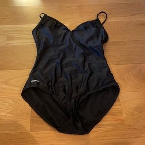 Black speedo one piece